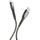 Kabllo Cellularline Tetraforce TETRACABTYC1MK, USB-A/Type-C, 1..2m, e zezë