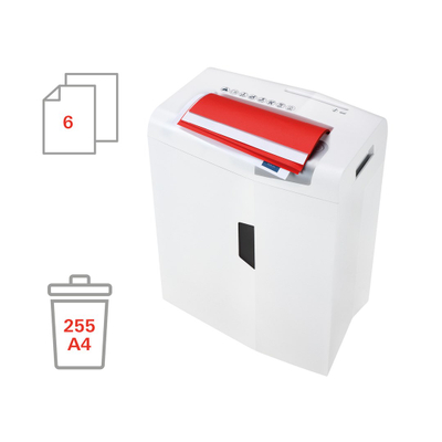 Makinë shkatërrimi dokumentesh HSM Shredstar X6 Pro P-5, 160W, siguri P-5, e bardhë