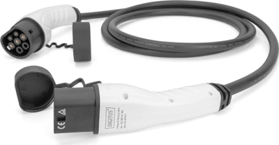 Kabllo karikimi për makina elektrike Digitus DK-3P16-050 Type 2-Type 2, 11 kW, 5 m, gri