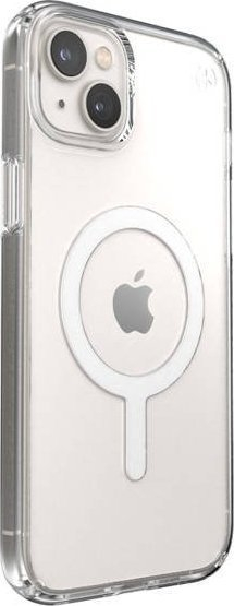 Kapak telefoni Speck Presidio Perfect Clear MagSafe për iPhone 14 Plus, transparent, i bardhë