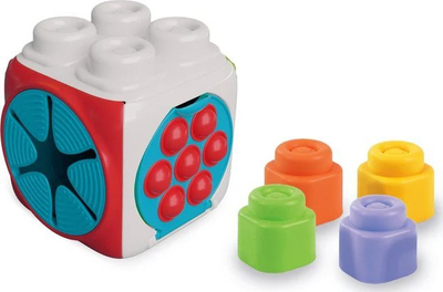 Lodër aktiviteti Clementoni Clemmy Sensory Activity Cube, blloqe të buta, për foshnje 6 muaj+