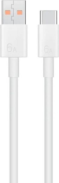 Kabllo USB Techonic USB A në USB C, 1 m, e bardhë