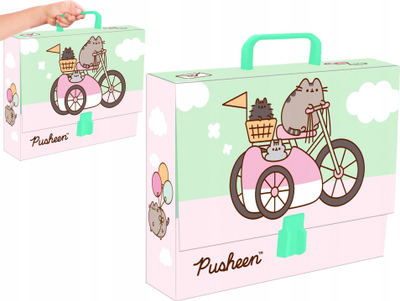 Folder dokumentesh St. Majewski Pusheen, A4, me dorezë, shumëngjyrësh