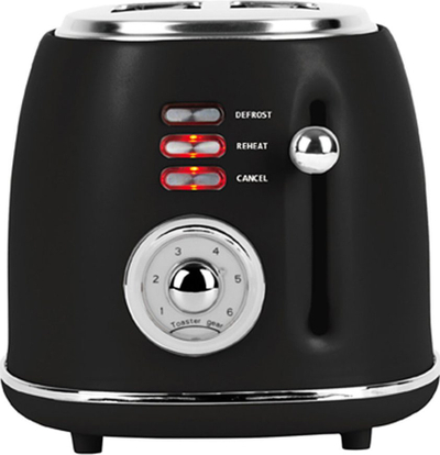 Toaster Berlinger Haus BH-9642, 2 feta, funksion shkrirje, i zi mat