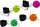Top lodër Leantoys Ball On Rubber, 6 cm, me rrip dore, shumëngjyrësh