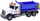 Kamion lodër ndërtimi Tipper Truck, shtrat lëvizës, drita dhe tinguj, blu