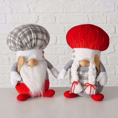 Figurinë tekstile dekorative Cooky Chef, 28 cm, shumëngjyrëshe