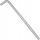 Dorezë L-Type Forcekraft Cr-V, 260mm, 1/2"x1/2", metalike