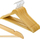 Varëse druri për rroba Wooden Hangers 24492, set me 10 copë, ngjyrë natyrale