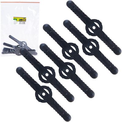 Tehe plastike për trimmer bari Geko G80668, set 6 copë, të zeza