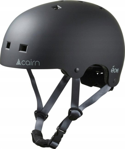 Helmetë biçiklete Cairn Eon M, ABS, 6 vrima ajrosje, e zezë mat gri