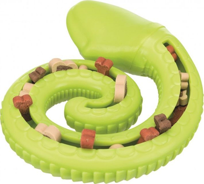 Lodër për qen Trixie, gjarpër gome mbushës, 7", portokalli