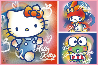 Puzzle Trefl Hello Kitty and Friends, set me 2 puzzle, 200 copë, shumëngjyrësh