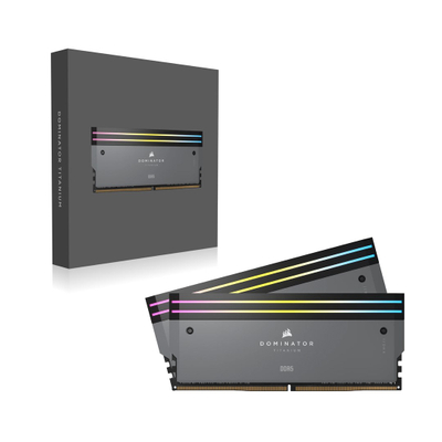 Memorie RAM CORSAIR Dominator Titanium CMP64GX5M2B6000Z30, 64GB DDR5, 6000MHz CL30, e zezë