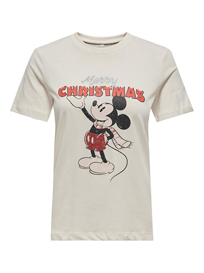 Maicë për femra Only Onlmickey Relaxed Fit, e bardhë
