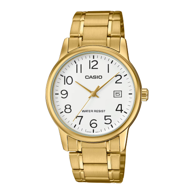 Orë dore Casio MTP-V002G-7B2, e artë/bardhë