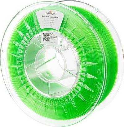 Filament 3D Spectrum PLA Crystal, 1.75mm, 1kg, jeshile neon