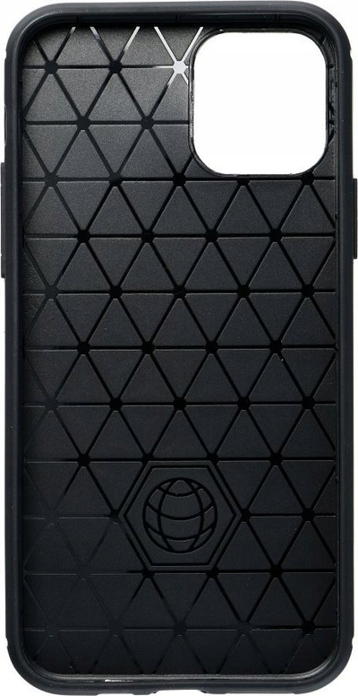 Mbulesë telefoni Armored Carbon për Samsung Galaxy M55 5G, TPU i butë, e zezë