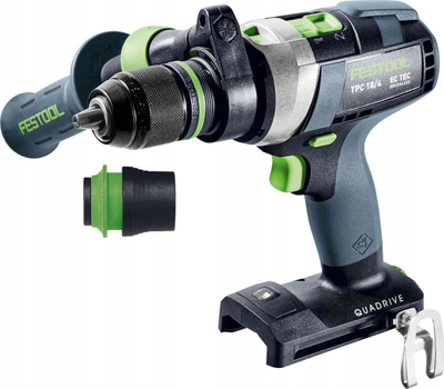 Stërvitëse goditëse me bateri Festool TPC 18/4 I-Set XL, 18V, brushless, jeshile e zezë