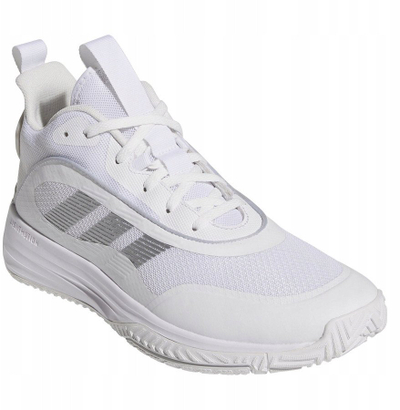 Këpucë basketbolli Adidas OwnTheGame 3.0 M JR6671, Lightmotion, shollë gome Adiwear, të bardha