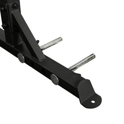 Half rack force VirtuFit HR100, stacion për squat dhe bench, me shufër për pull up, i zi