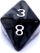 Set zarfash RPG Rebel Pearl, 7 copë, efekt perle, të zinj