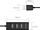 HUB USB Unitek Y-2140, 4xUSB 2.0 mini, e zezë