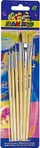Set penelësh Titanum Wooden Brushes, qime natyrale, 6 copë, dorezë druri