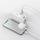 Karikues Baseus, 2xUSB-A, 10.5W, i bardhë