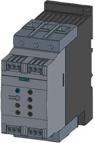 Nisës i butë Siemens 3RW4047-1BB14, 55 kW, 480V AC, trefazor, gri