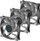 Ventilatorë për kasë PC Iceberg Thermal IceGALE Xtra, 120mm, set 3 copë, gri