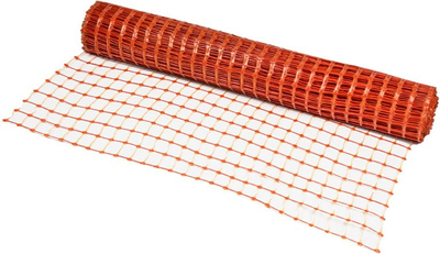 Заштитна мрежа за градежништво, 1 x 30 m, 100 g/m², портокалова