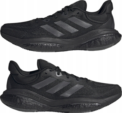 Atlete vrapimi Adidas SolarGlide 6, mesh, me amortizim Boost, të zeza