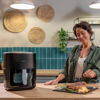 Fritezë ajri Cecotec Cecofry Grill Duoheat 6500, 6.5L, 1700W, e zezë
