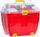 Играчка конструктивен сет Large Chest With Blocks, 105 делови, голема пластична кутија, многуобојна