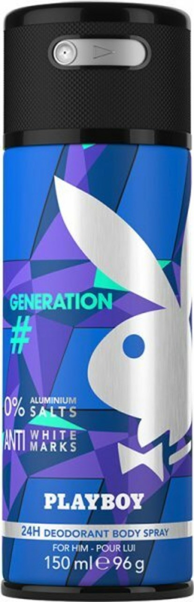 Deodorant Sprej Playboy Generation for Men, 150 ml