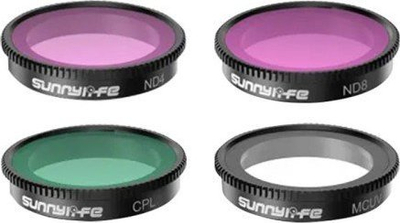 Set filtrash Sunnylife për Insta360 GO 3 2, MCUV CPL ND4 ND8, alumin xham optik, shumëngjyrësh
