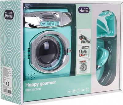 Set lodrash shtëpiake Home Happy Gourmet, lavatriçe me drita dhe zë, hekur me dërrasë, mente