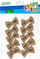 Декоративни самолепливи машни Craft with Fun, сет, природно зелени