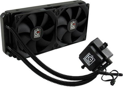 Ftohës uji LC-Power LC-CC-240-LiCo me 2 ventilatorë