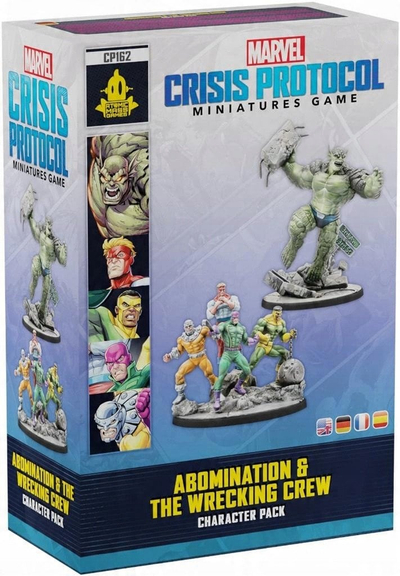 Lojë tavoline Atomic Mass Games Marvel Crisis Protocol Abomination and Wrecking Crew, zgjerim me miniatura, 2 veta, 14+