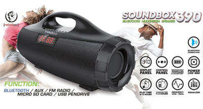 Altoparlant Bluetooth Rebeltec SoundBox 390, 3600mAh, portabël, i zi