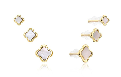 Set vathë për femra Moiss E0004637, 3 palë, të artë/bardhë