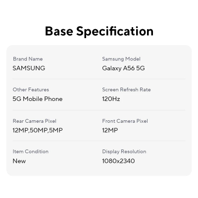 Telefoni Samsung Galaxy A56 5G, 6.7", 50MP, IP67