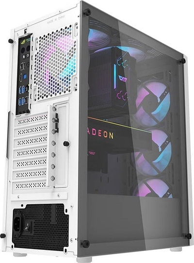 Куќиште за компјутер Darkflash DK351, бело, Midi Tower