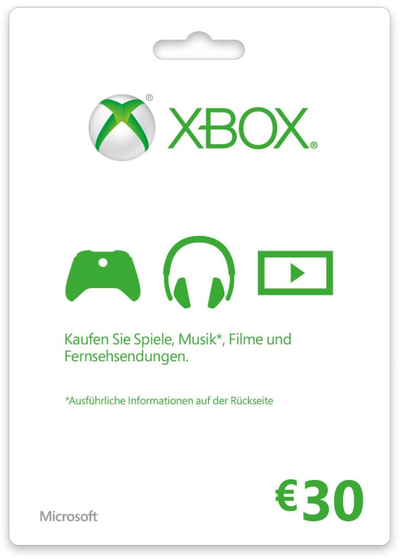 Kartë dhurate Xbox Live, 30 EUR, digjitale, rajoni Spanjë