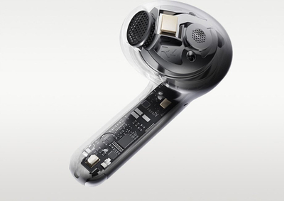 Безжични слушалки QCY HT10 AilyBuds Pro Plus, ANC, Hi-Res аудио LDAC, bluetooth 5.3, бели