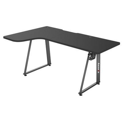 Tavolinë gaming Huzaro Hero 7.7, 160x60 cm, këndore, e zezë