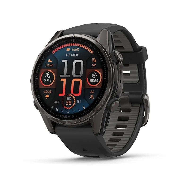 Ora sportive Garmin Fenix 8, 43mm, AMOLED Sapphire, e zezë