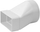Adapter ventilimi Euro3plast Long to Round 110x55 D100, PVC, i bardhë